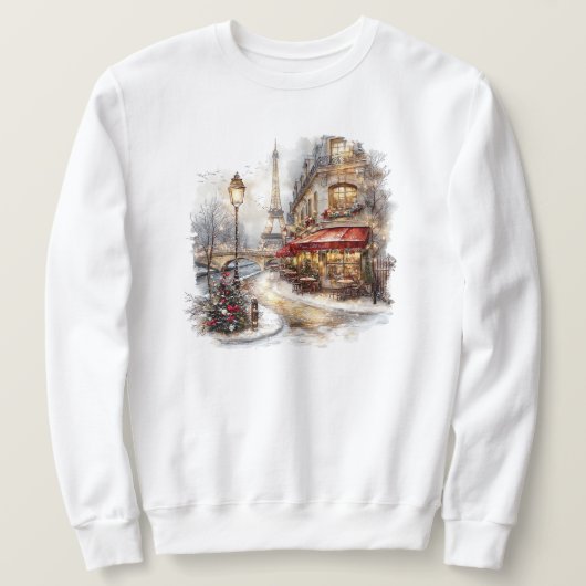 Weihnachten in Paris Sweatshirt (Design vorne)