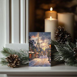 Weihnachten in Paris: Twilight auf dem Eiffelturm