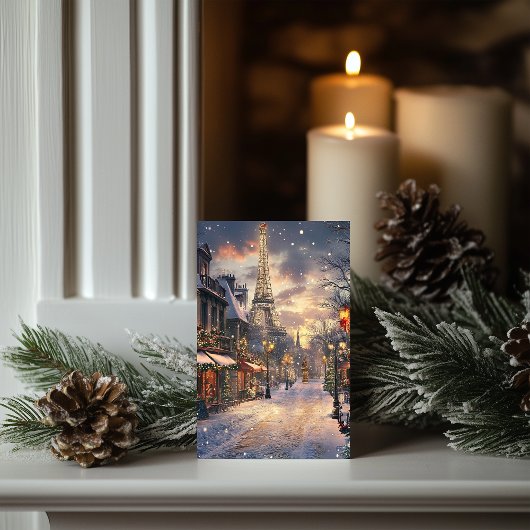 Weihnachten in Paris: Twilight auf dem Eiffelturm