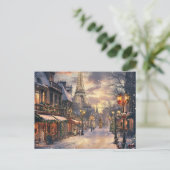 Weihnachten in Paris: Twilight im Eiffelturm (Stehend Vorderseite)