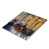 Weihnachten in Paris. Weihnachtsgeschenk Fliese (Seite)