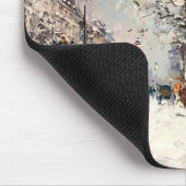 Weihnachten in Paris. Weihnachtsgeschenk Mousepad (Ecke)