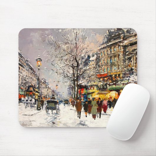 Weihnachten in Paris. Weihnachtsgeschenk Mousepad (Mit Mouse)