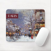 Weihnachten in Paris. Weihnachtsgeschenk Mousepad (Mit Mouse)
