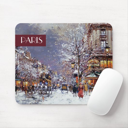 Weihnachten in Paris. Weihnachtsgeschenk Mousepad (Mit Mouse)