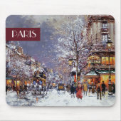 Weihnachten in Paris. Weihnachtsgeschenk Mousepad (Vorne)