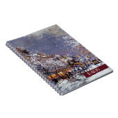 Weihnachten in Paris. Weihnachtsgeschenkpapier Notizblock (Rechte Seite)