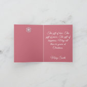 Weihnachten in Pastell - gefaltete Weihnachtskarte (Innenseite)