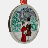 Weihnachten in Pemberley Ornament Aus Metall (Rechts)