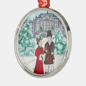 Weihnachten in Pemberley Ornament Aus Metall (Links)