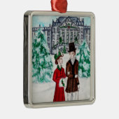 Weihnachten in Pemberley Ornament Aus Metall (Rechts)