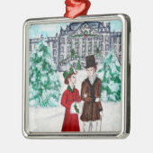 Weihnachten in Pemberley Ornament Aus Metall (Links)