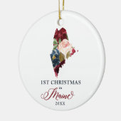 Weihnachten in Personalisierten Staaten Keramik Ornament (Links)