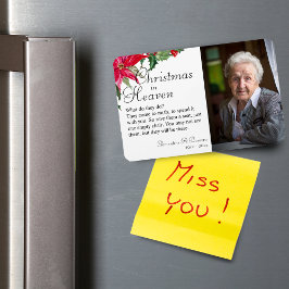 Weihnachten in Poinsettia im Paradies Foto Magn Magnet