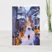 Weihnachten in Quartier Petit Champlain, Quebec (Vorderseite)