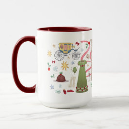 Weihnachten in Randalls (Maroon 15 oz) Tasse