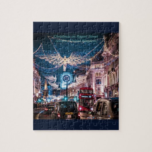 Weihnachten in Regent Street, Großbritannien, Lond Puzzle (Vertikal)