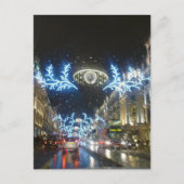 Weihnachten in Regent Street, London Postkarte (Vorderseite)