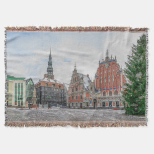 Weihnachten in Riga Lettland Decke