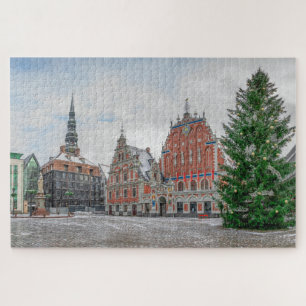 Weihnachten in Riga Lettland Jigsaw Puzzle