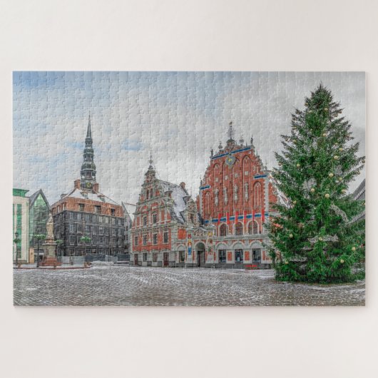 Weihnachten in Riga Lettland Jigsaw Puzzle (Horizontal)