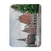 Weihnachten in Riga Lettland Magnet (Vertikal)