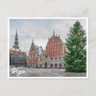 Weihnachten in Riga Lettland Postkarte