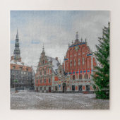 Weihnachten in Riga Lettland Puzzle (Horizontal)