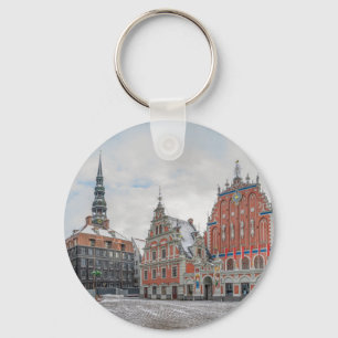 Weihnachten in Riga Lettland Schlüsselanhänger