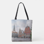 Weihnachten in Riga Lettland Tasche (Rückseite)