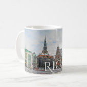Weihnachten in Riga Lettland Tasse (Vorderseite Links)