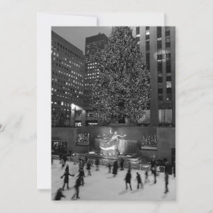 Weihnachten in Rockefeller Blank Einladung