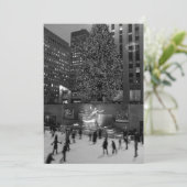 Weihnachten in Rockefeller | Blank Einladung (Stehend Vorderseite)