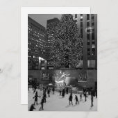 Weihnachten in Rockefeller | Blank Einladung (Vorne/Hinten)