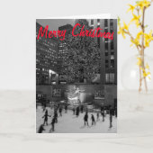 Weihnachten in Rockefeller | Freude Karte (Gelbe Blume)