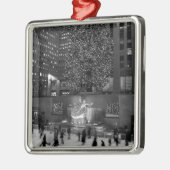 Weihnachten in Rockefeller-Mitte u. in den Silbernes Ornament (Links)