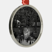 Weihnachten in Rockefeller-Mitte u. in den Silbernes Ornament (Rechts)