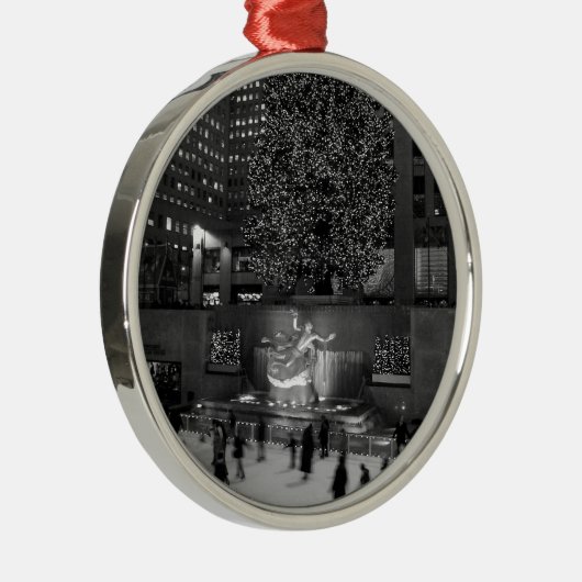 Weihnachten in Rockefeller-Mitte u. in den Silbernes Ornament (Rechts)