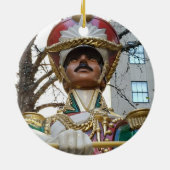 Weihnachten in Rockefeller - Spielzeugsolider Keramik Ornament (Hinten)