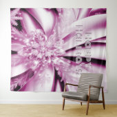 Weihnachten in Rosa Blumenbeete im Hintergrund Wandteppich (Beispiel (Horizontal))