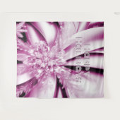 Weihnachten in Rosa Blumenbeete im Hintergrund Wandteppich (Vorderseite (Horizontal))