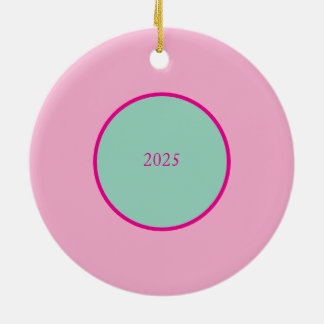 Weihnachten in Rosa Keramik Ornament