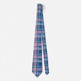Weihnachten in Rosa und Blau Tartan Krawatte