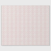 Weihnachten in Rosa und Weiß-Blütenmuster Geschenkpapier (Flach)