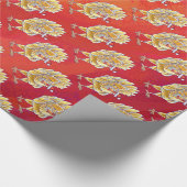 Weihnachten in Rot Geschenkpapier (Ecke)