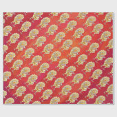 Weihnachten in Rot Geschenkpapier (Flach)