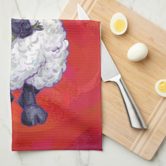 Weihnachten in Rot Geschirrtuch (Viertel Falte)