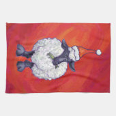 Weihnachten in Rot Geschirrtuch (Horizontal)