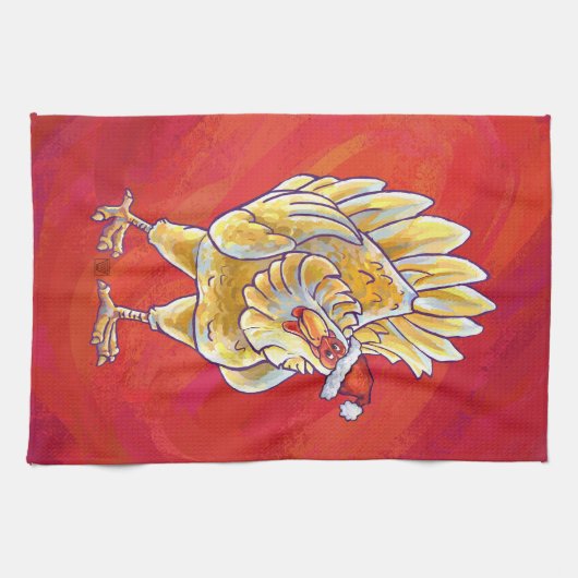 Weihnachten in Rot Handtuch (Horizontal)