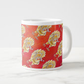 Weihnachten in Rot Jumbo-Tasse (Vorderseite Rechts)